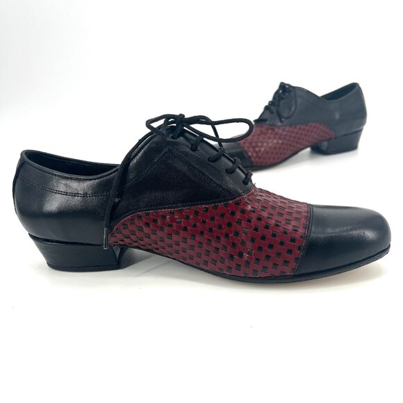 Suipacha 256 Tango Professional Dance Shoes Leather Sole‎ Cap Toe Woven Size 9 - Picture 1 of 12